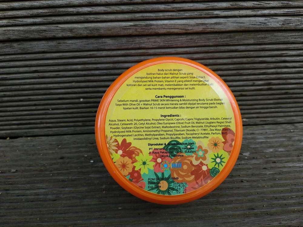Prime Skin Whitening and Moisturizing Body Scrub
